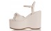 Sante off white πλατφόρμα με διακοσμητικό κόμπο 23-151 Πλατφόρμες